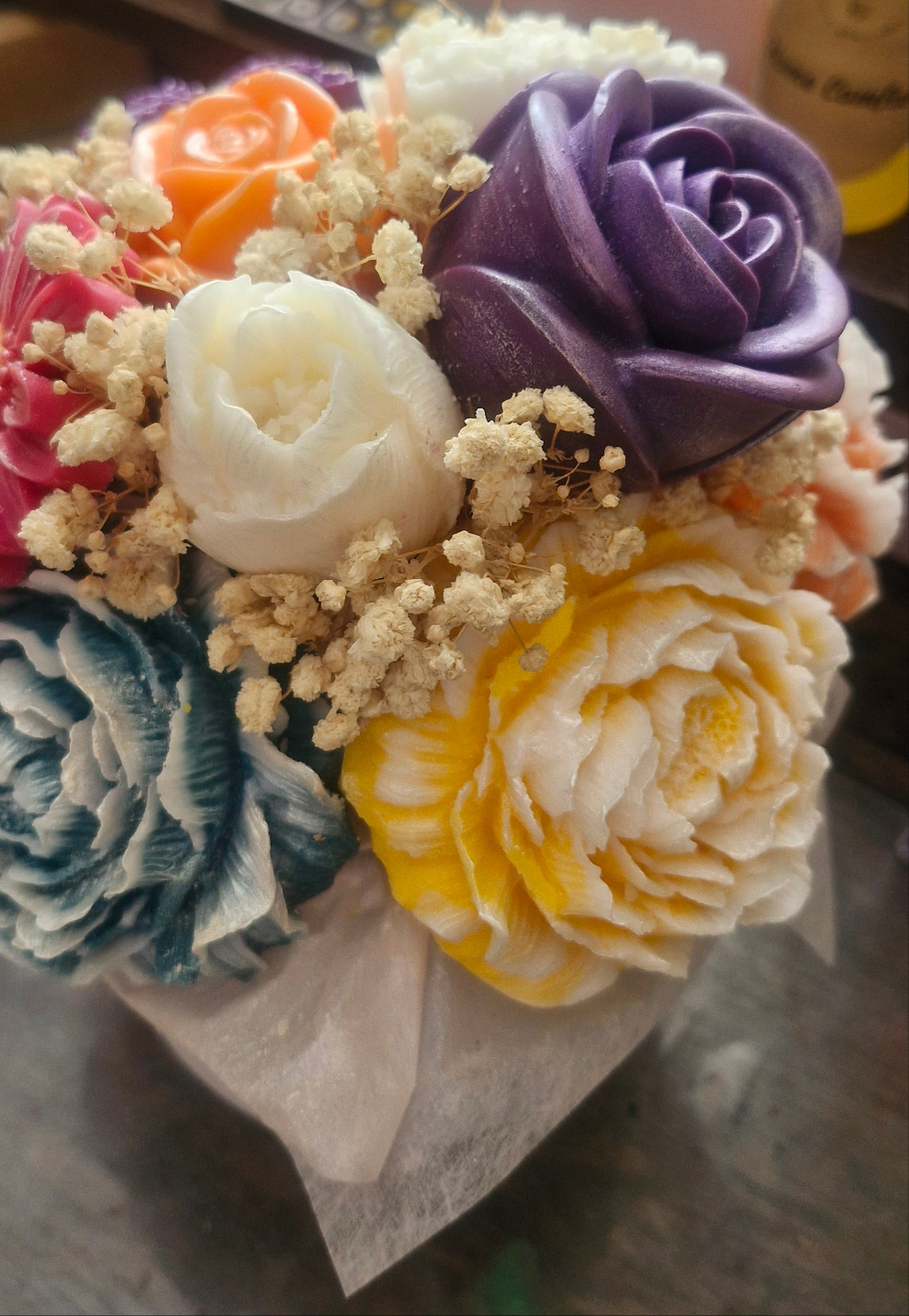 Forever Flower Candle Bouquet