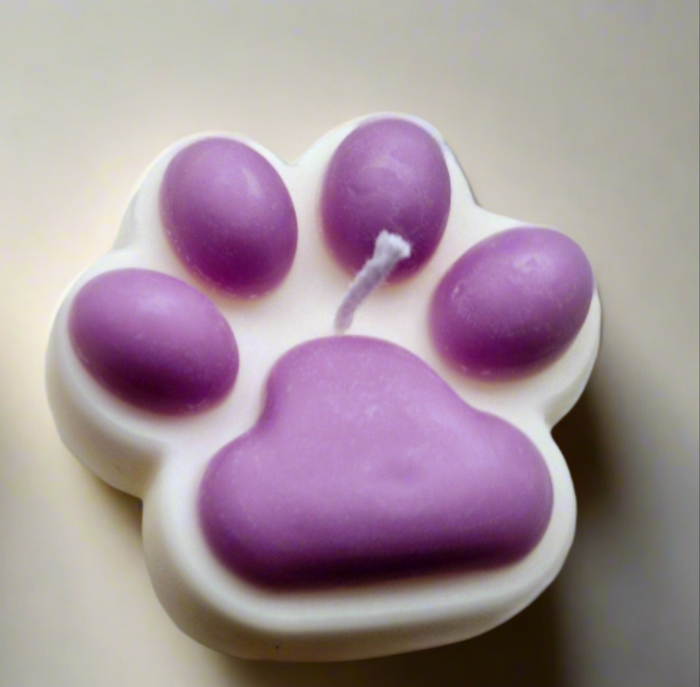 Paw Print Candle