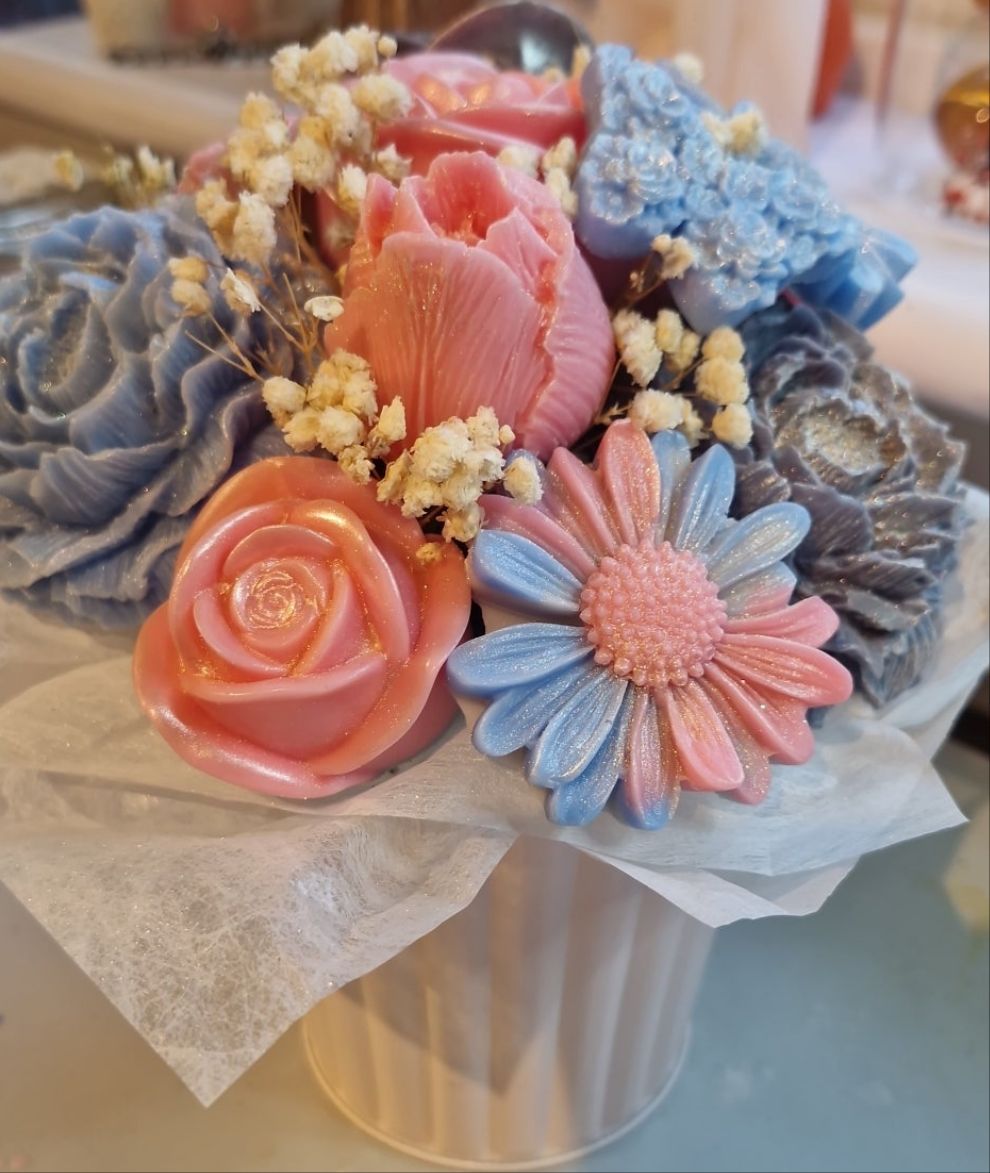 Forever Flower Candle Bouquet