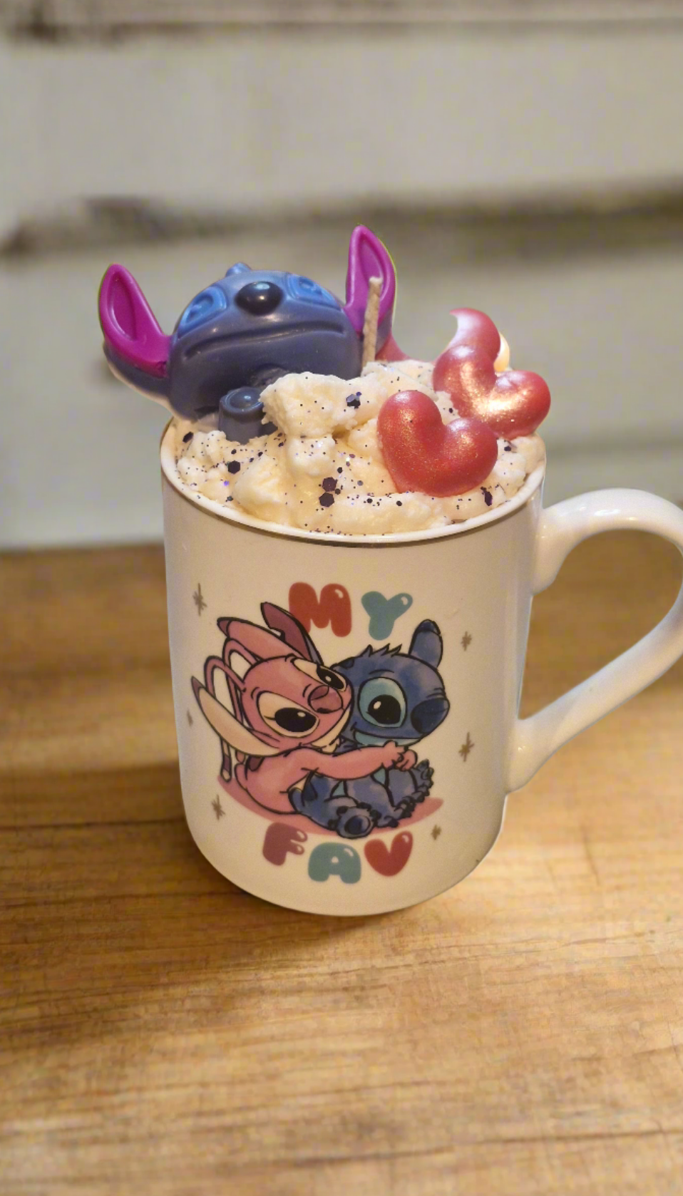 Blue Alien Mug Candle