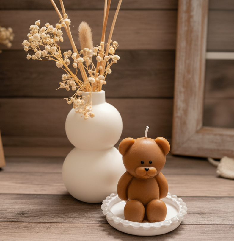 Teddy Bear Candle