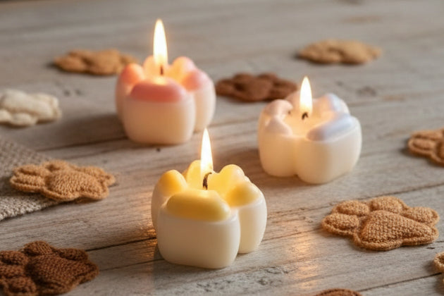 Paw Print (3pc) Candle