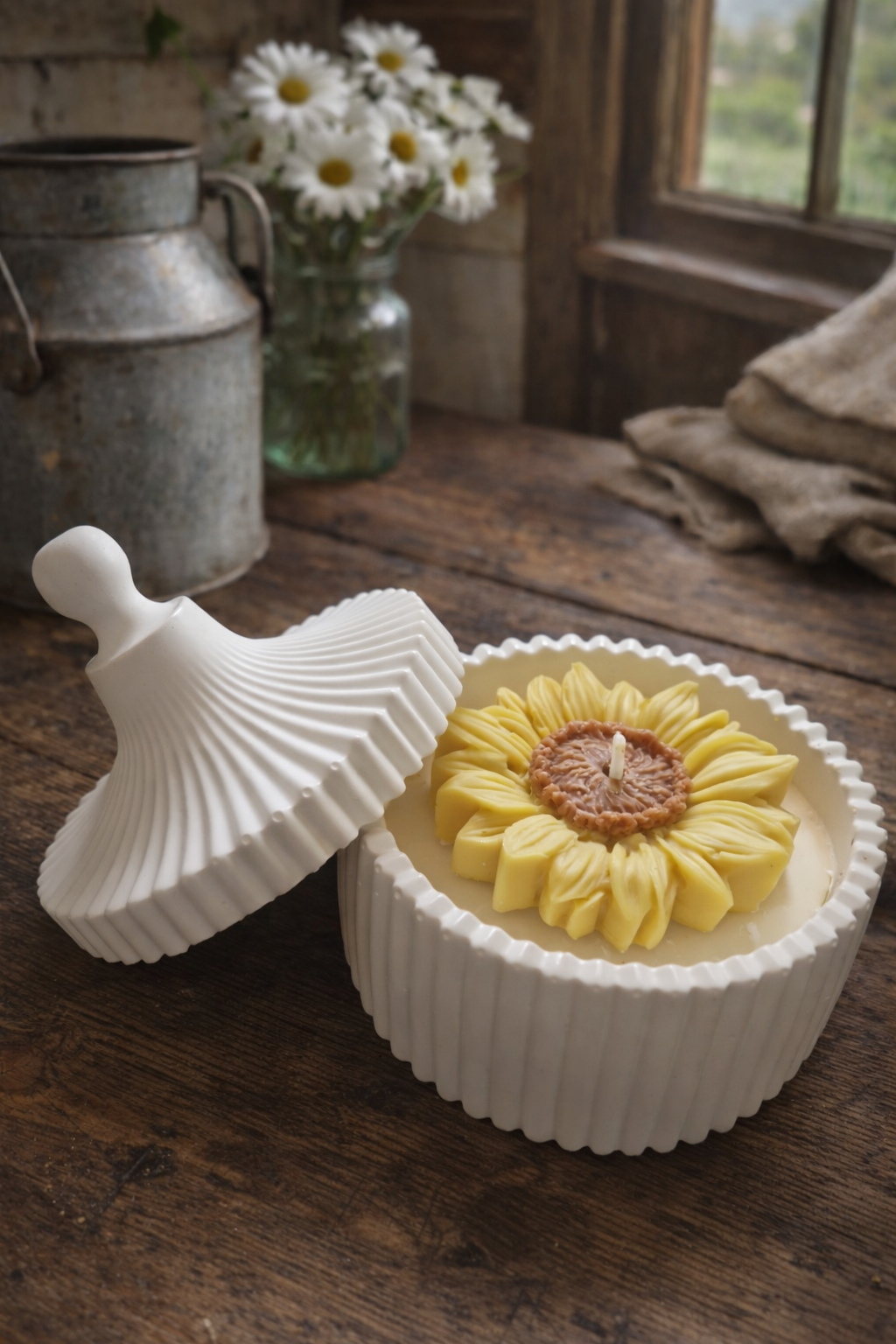 Sunflower Jar Candle