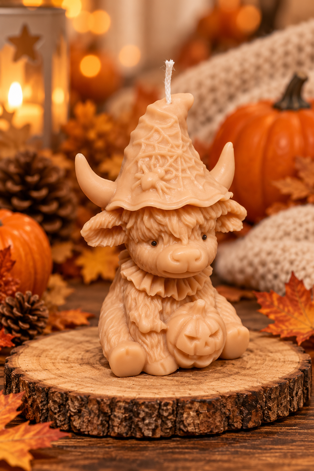 Halloween Highland Cow Candle