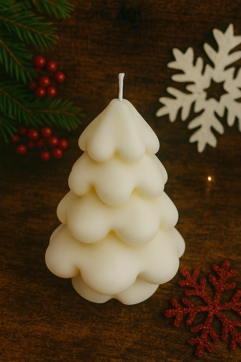 Winter Tree Candle