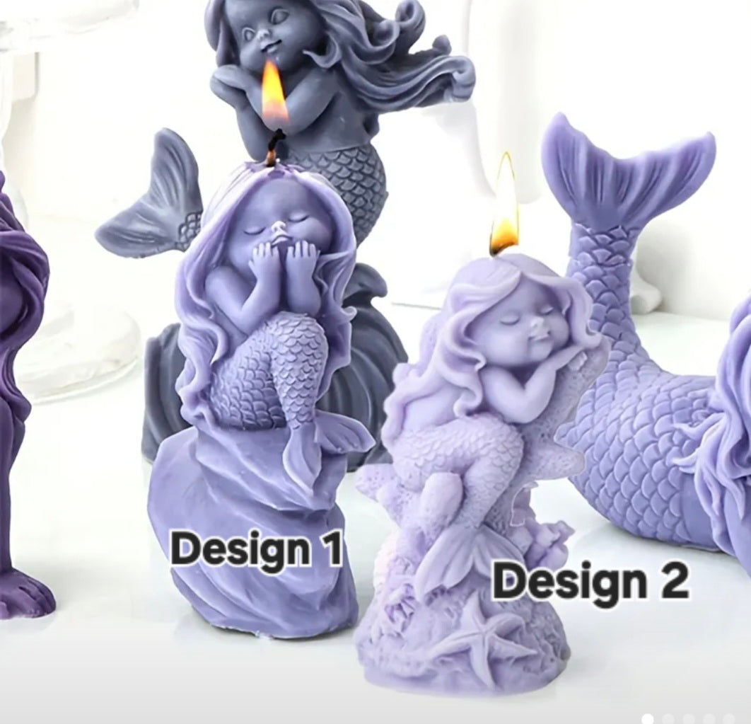 Mermaid candle