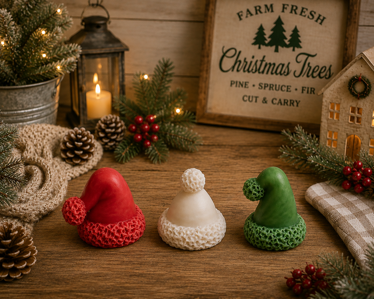 Santa Hat Wax Melts – Christmas Mini Melts
