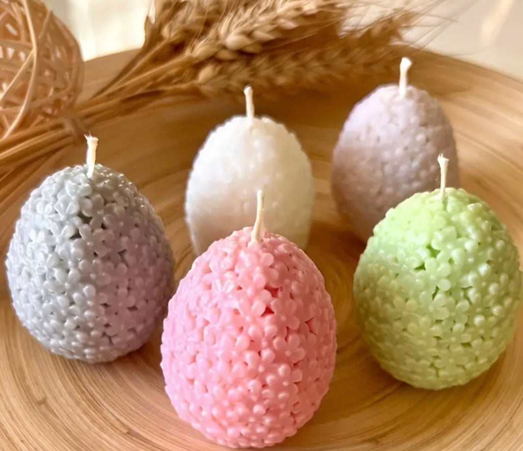 Flower Egg Candle