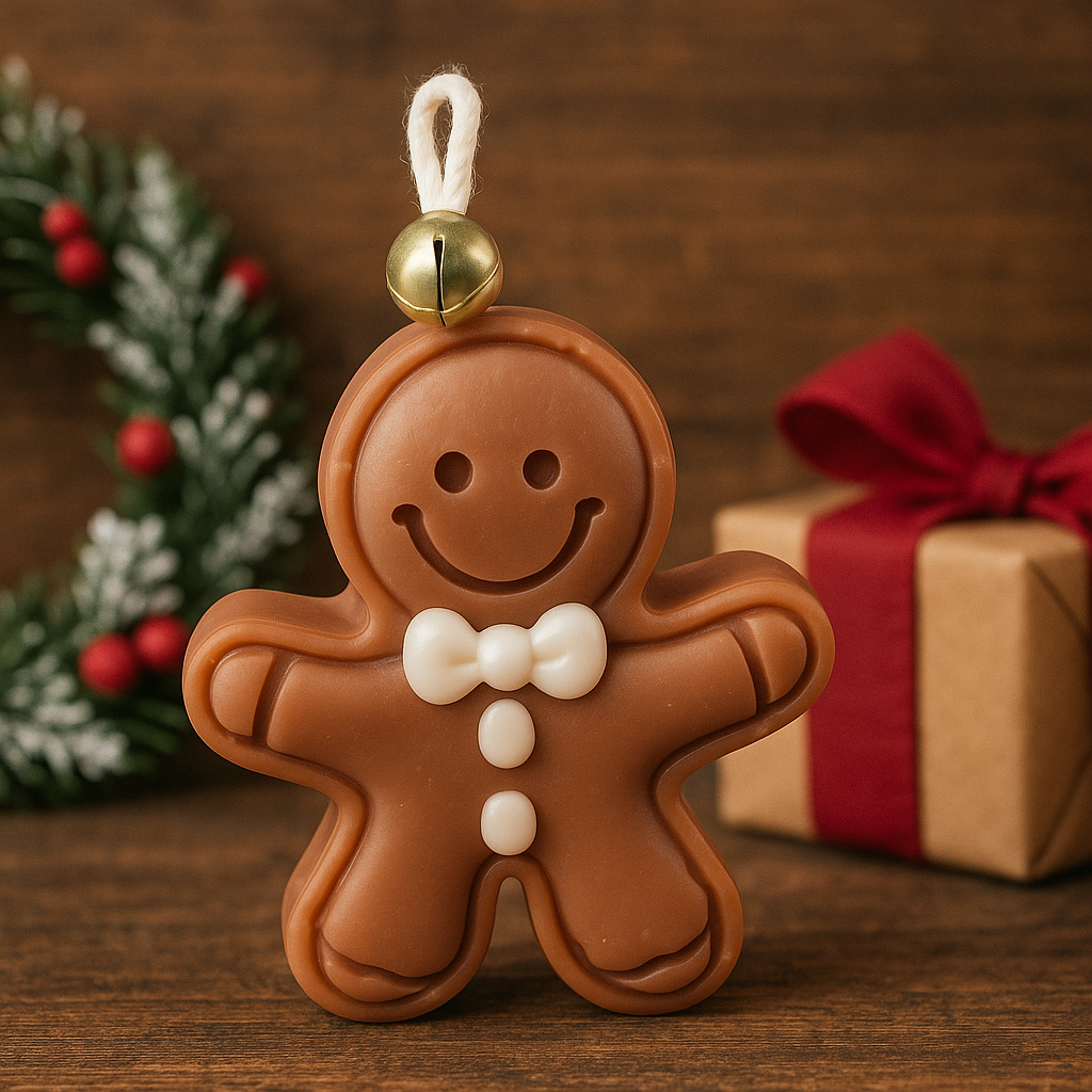 Gingerbread Man Candle
