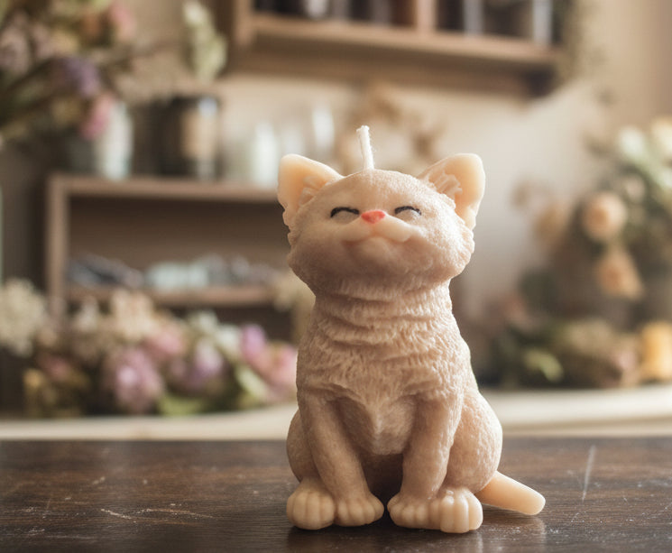 Cute Kitten candle