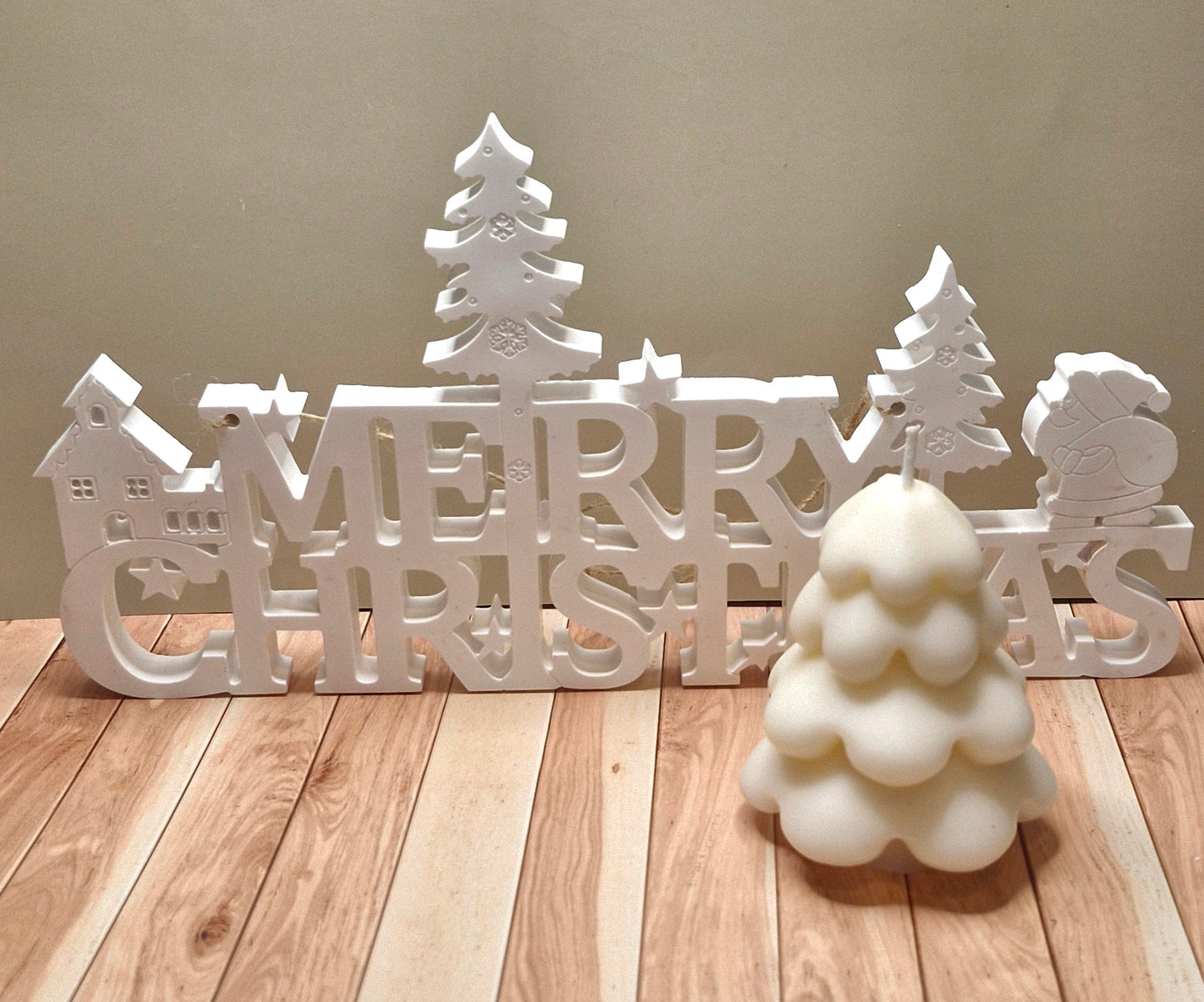 Winter Tree Candle