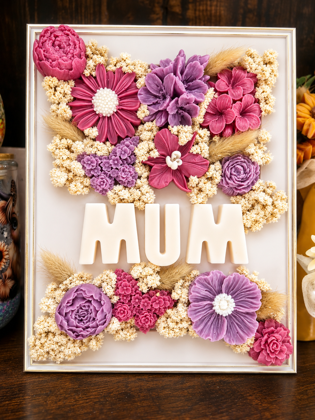 Wax Scented flower frame