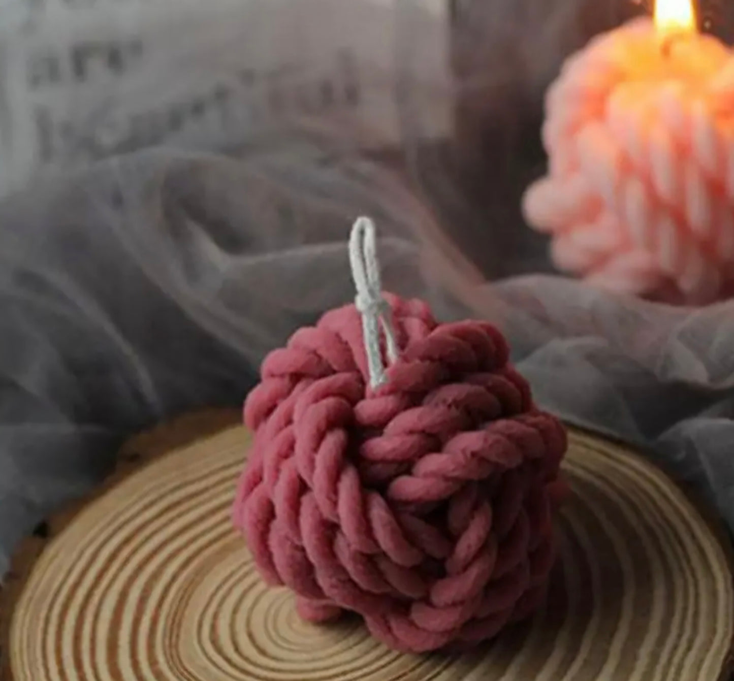 Yarn Candle