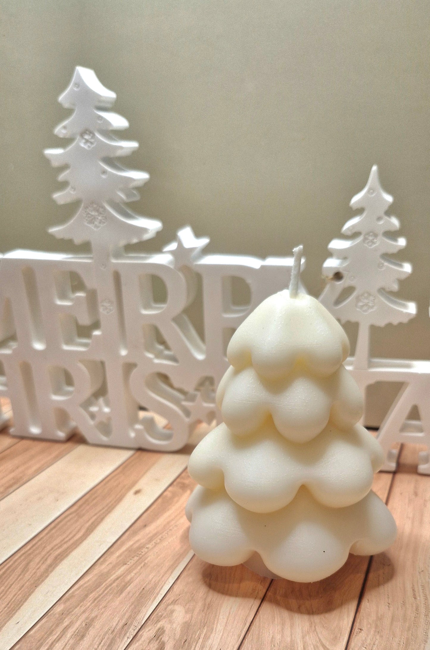 Winter Tree Candle