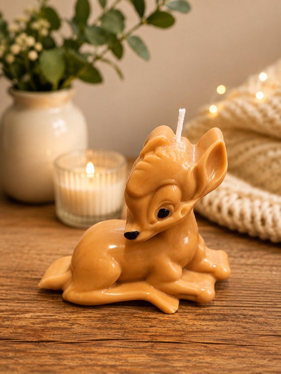 Bambi Inspired Deer Candle