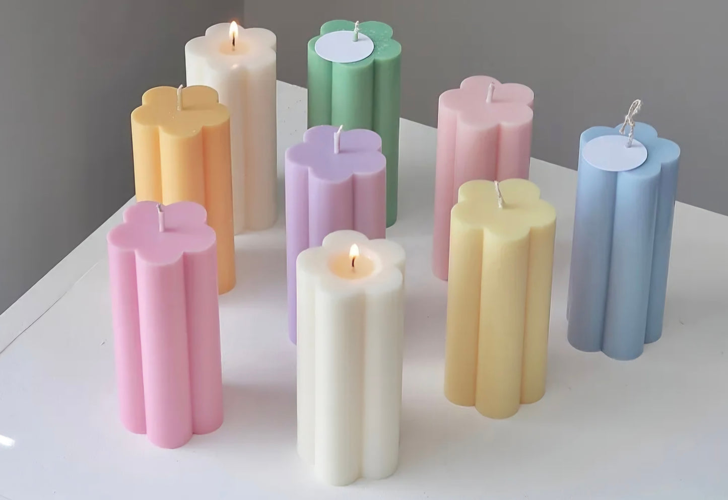Flower Pillar Candle