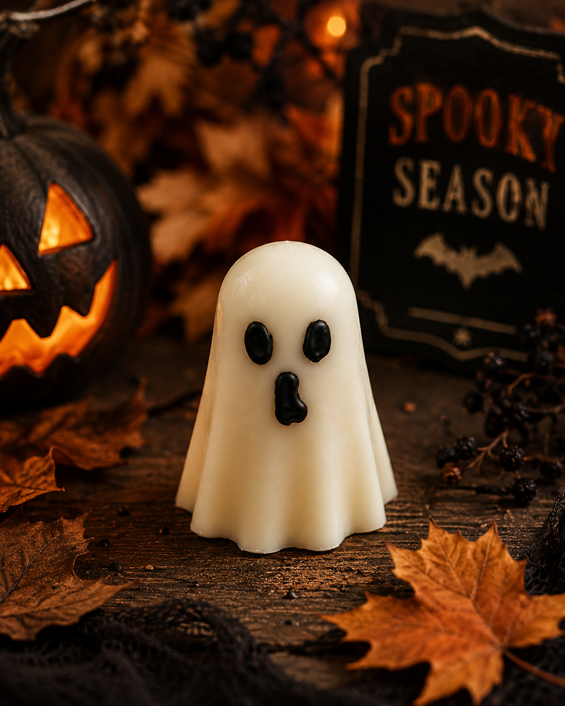 Ghost Wax Melt | Handmade Halloween Wax Melt | Serene Glow Home Fragrance
