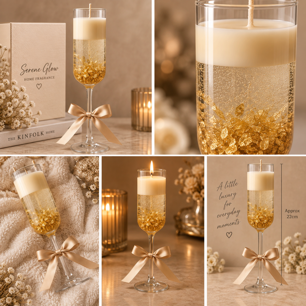 Champagne Candle
