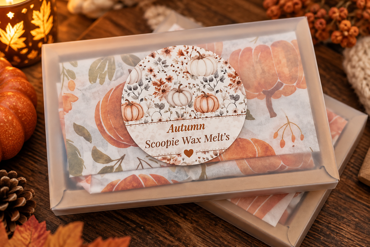 Autumn Scoopie Wax Melts | Handmade Seasonal Wax Melts | Serene Glow Home Fragrance