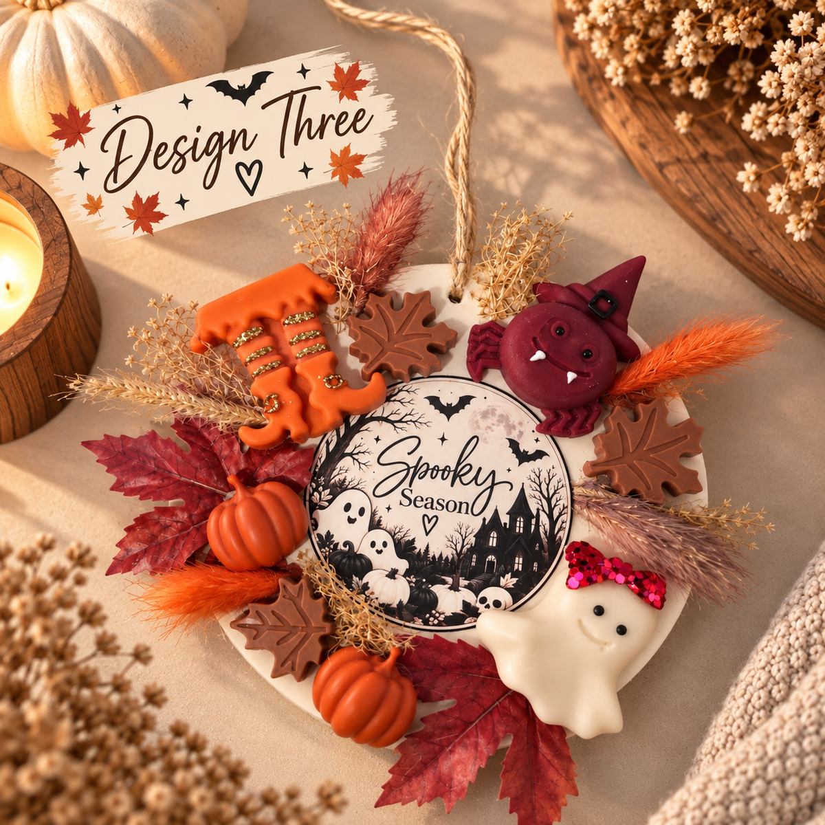 Spooky Season Scented Wax Wreath 👻🍂