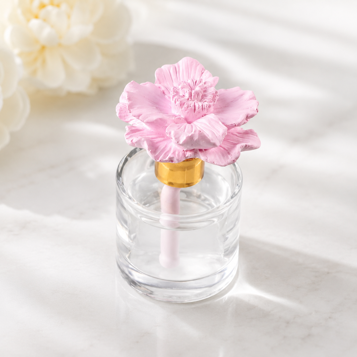 Pink Anemone Bloom Reed Diffuser 50ml | Luxury Flower Diffuser | Serene Glow