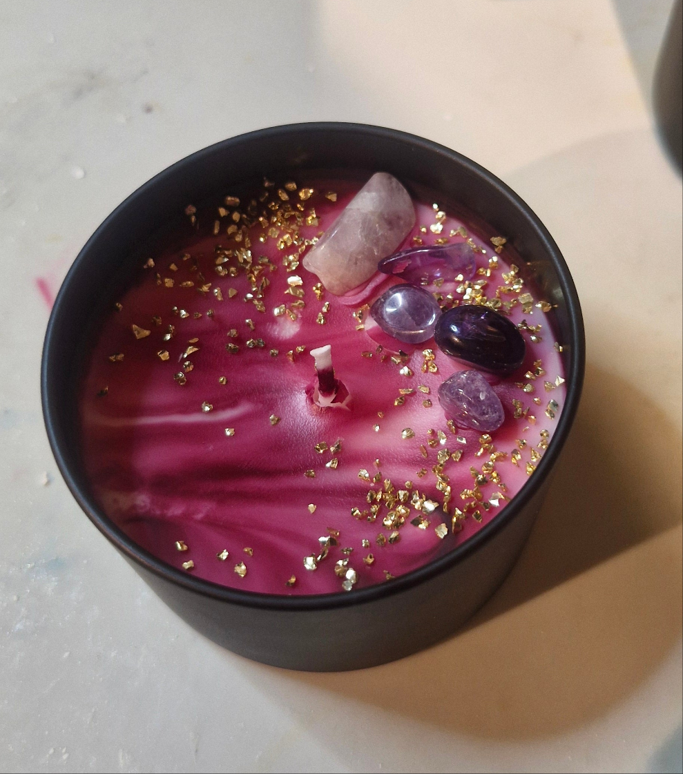 Crystal Stone Candles