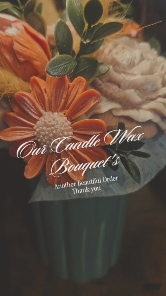 Tall vase candle Bouquet