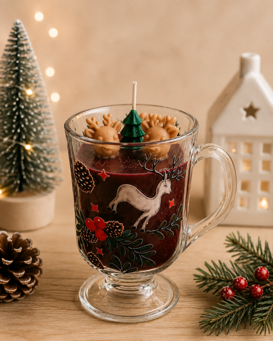Mulled Wine Christmas Mug Candle