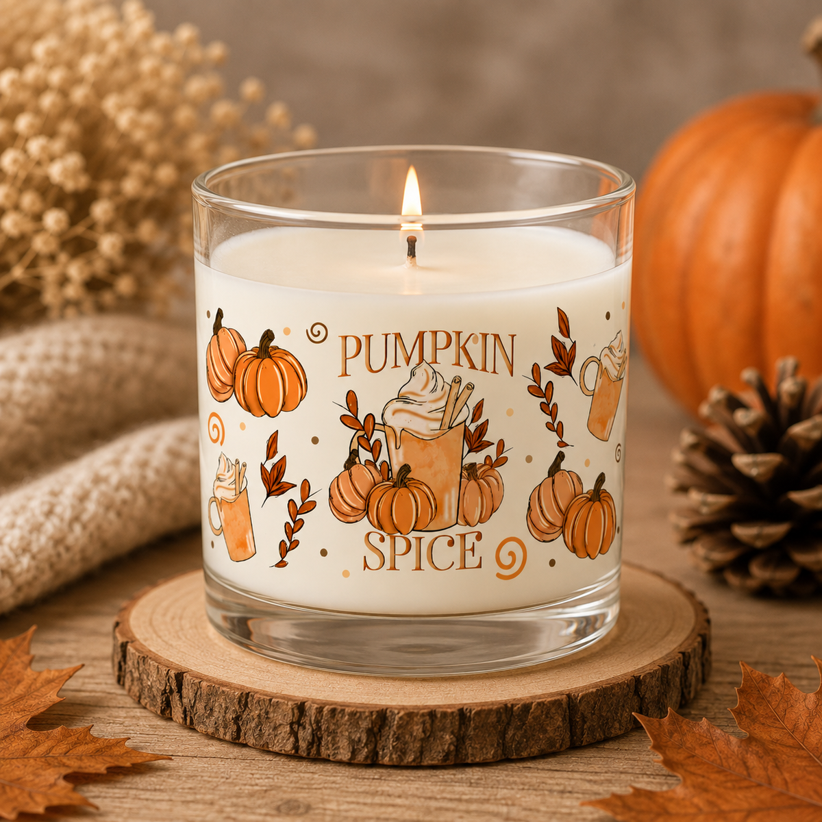 Pumpkin Spice Candle – 30cl Autumn Scented Candle