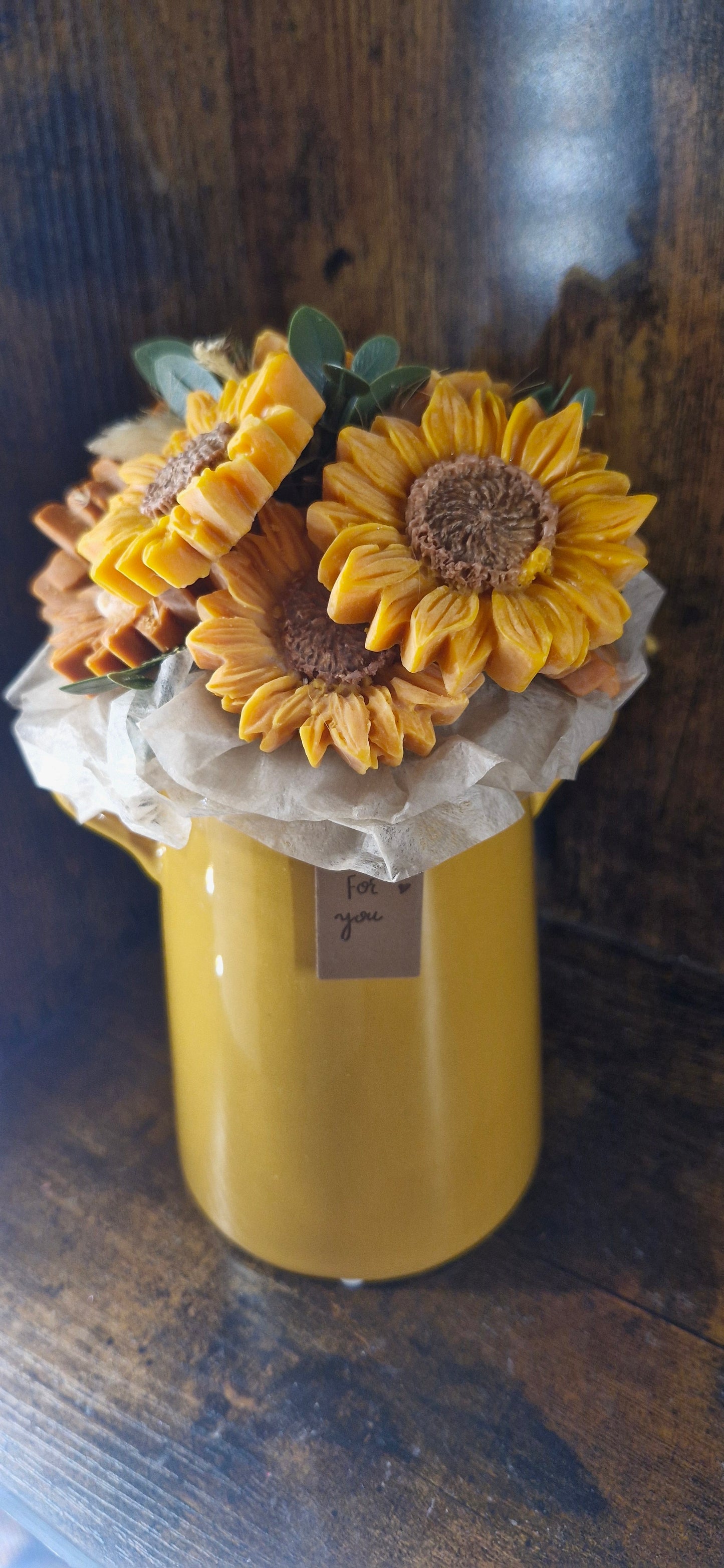 Sunflower Bouquet - Dove