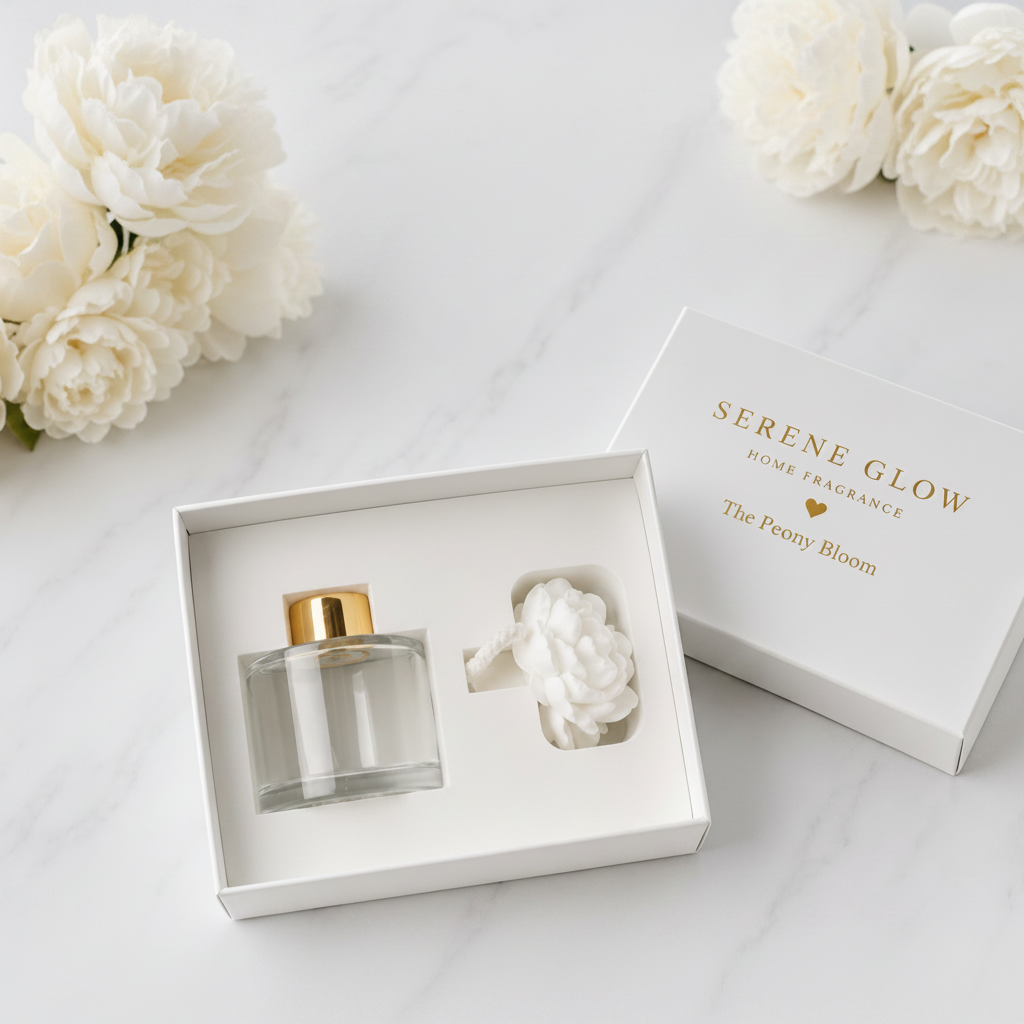 Peony Bloom Reed Diffuser 100ml | Luxury Flower Diffuser | Serene Glow