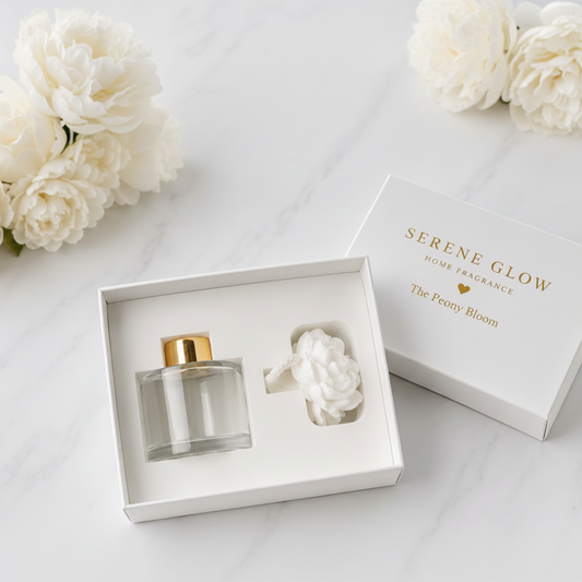 Peony Bloom Reed Diffuser 100ml | Luxury Flower Diffuser | Serene Glow