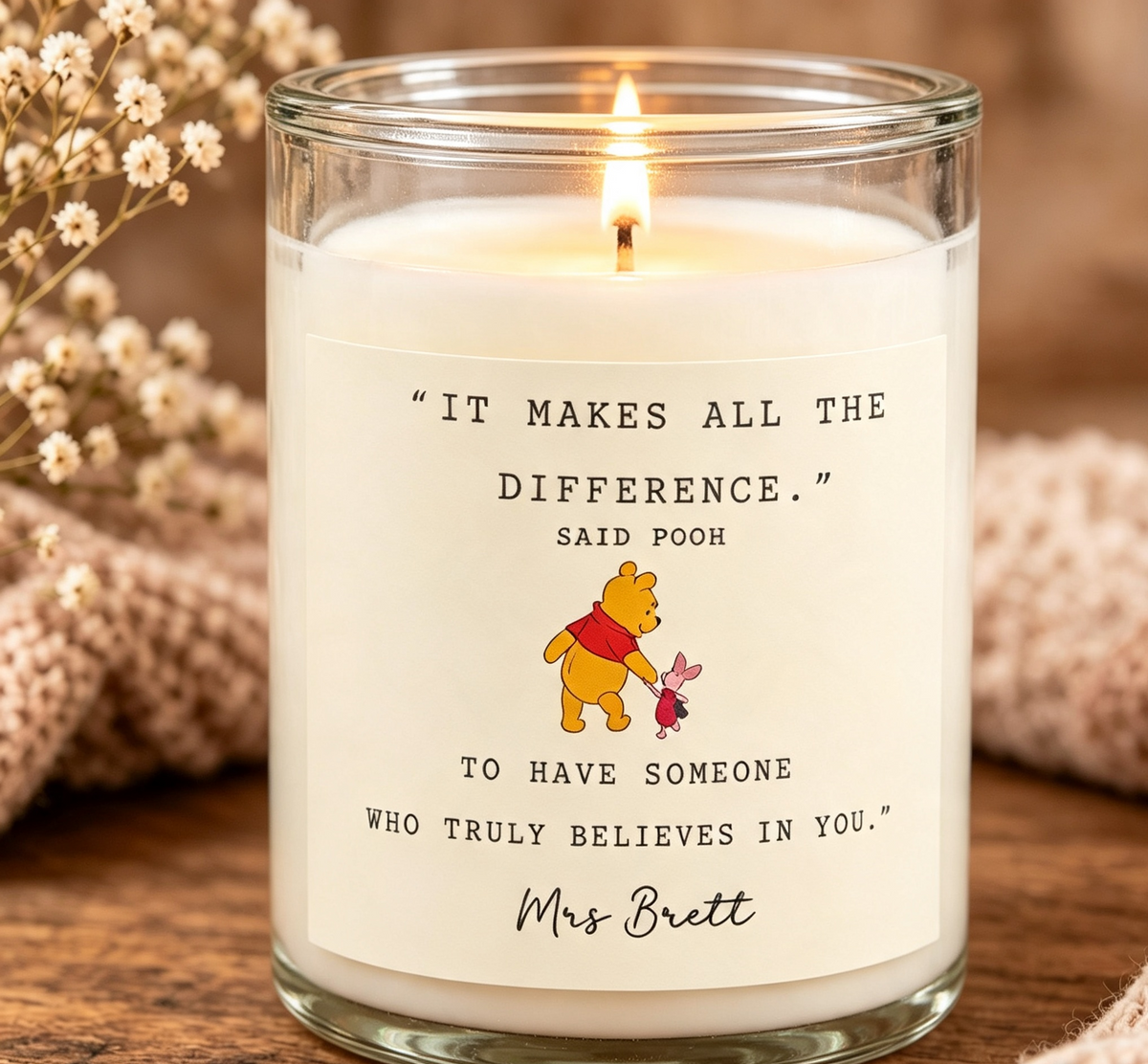 Personlised Candle