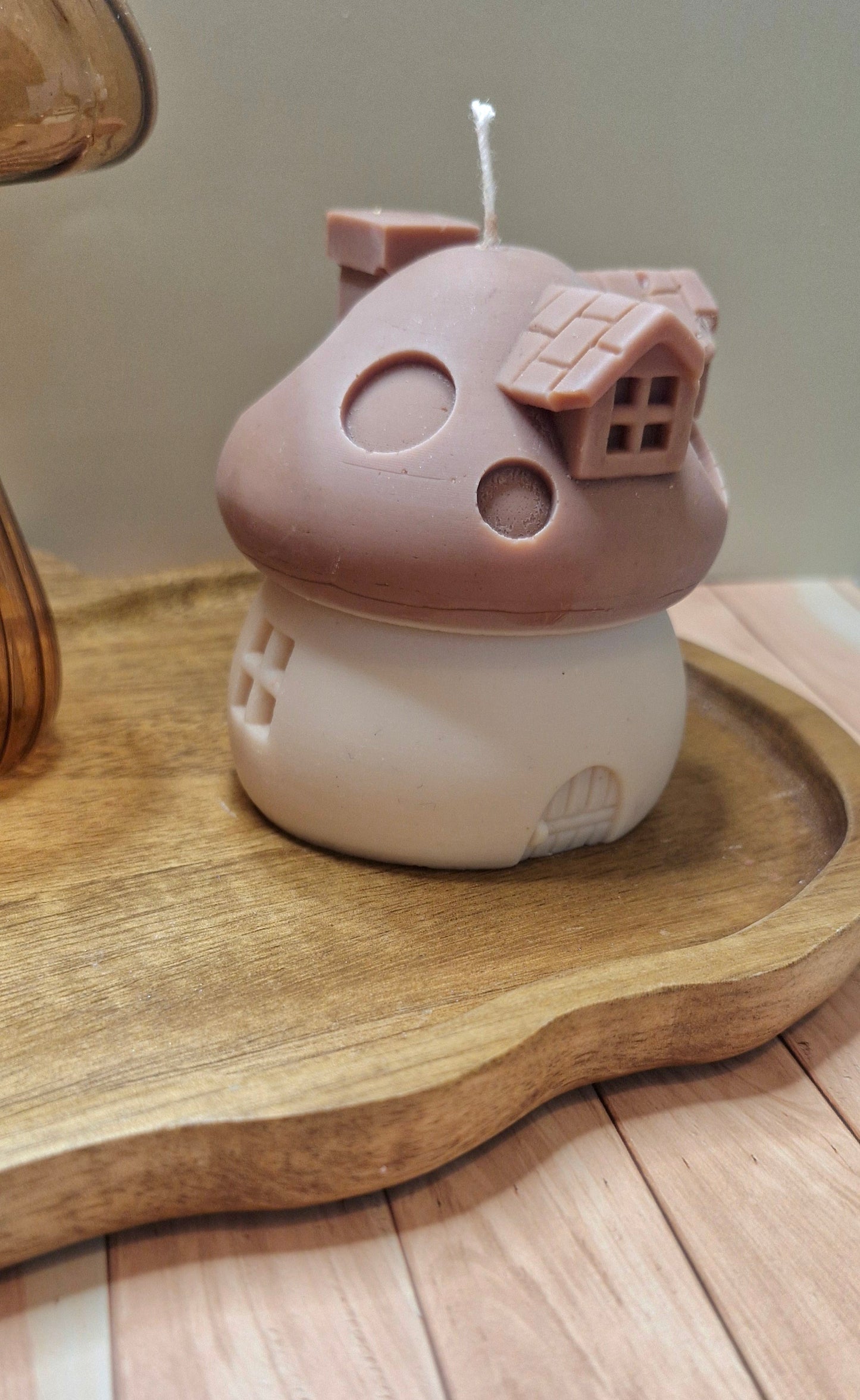 Mushroom House Candle