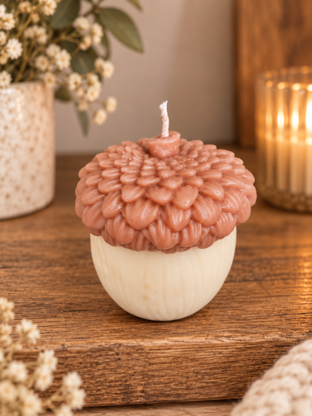 Acorn Candle – Handmade Scented Autumn Candle