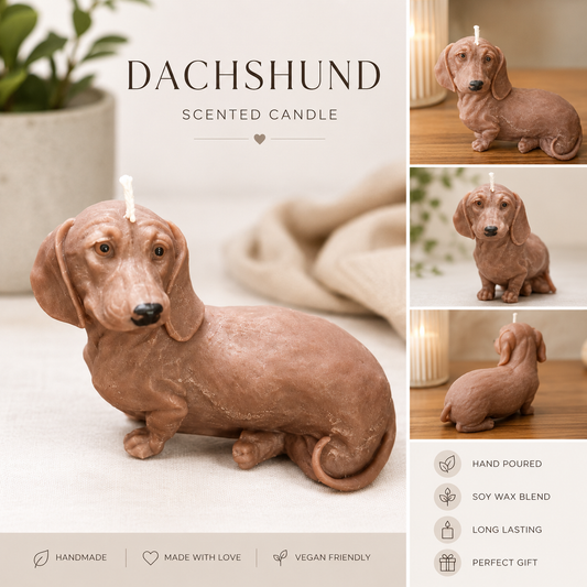 Dachshund Candle – Cute Sausage Dog Gift