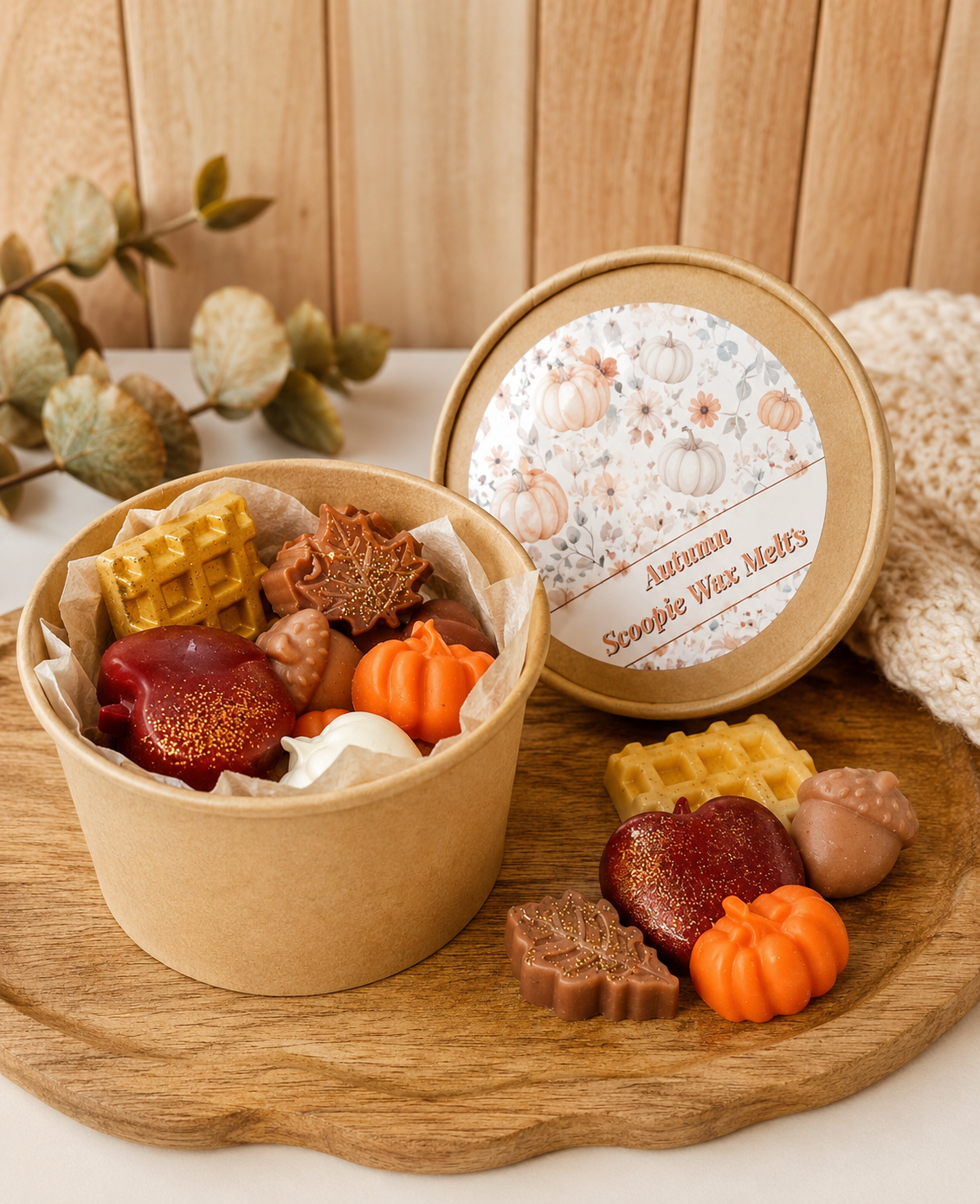 Autumn Scoopie Wax Melts | Handmade Seasonal Wax Melts | Serene Glow Home Fragrance