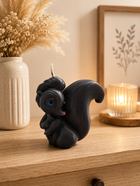 Bambi Inspired Flower Skunk Candle