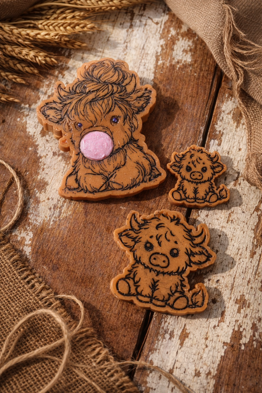 BubbleGum Highland Cow mini Melts