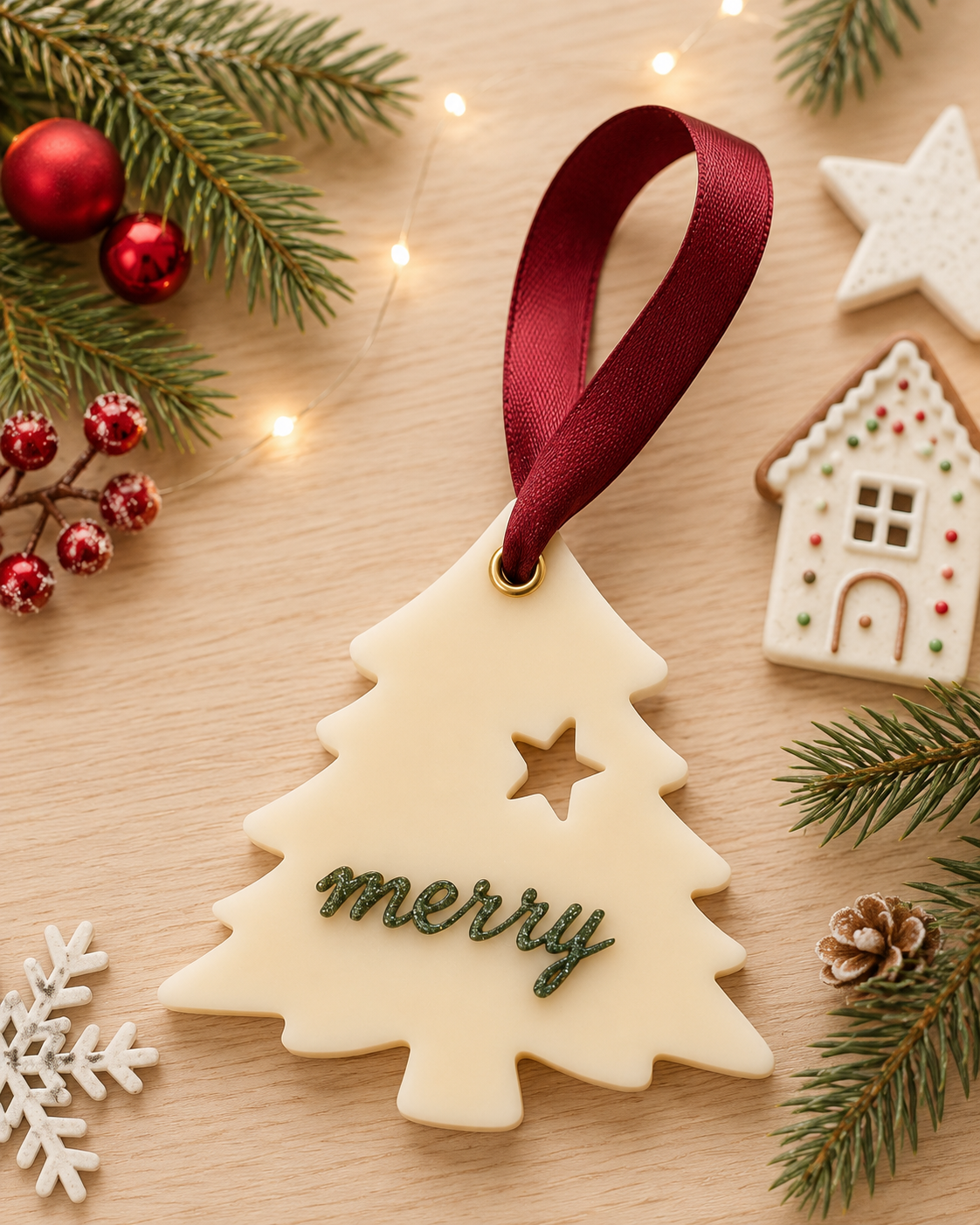 Christmas Tree Scented Wax Hanging Decoration