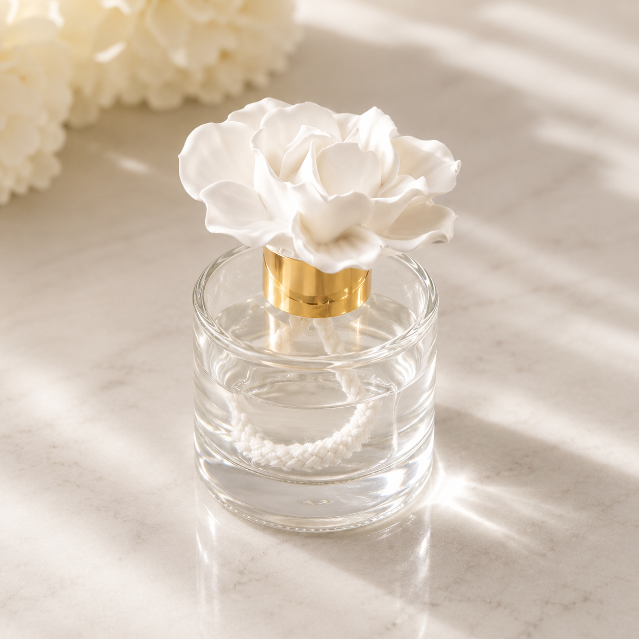 Gardenia Bloom Reed Diffuser 100ml | Luxury Flower Diffuser | Serene Glow