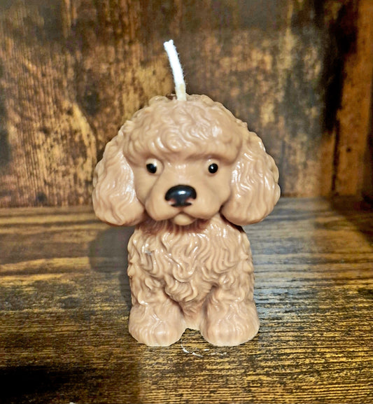 Poodle Dog Candle