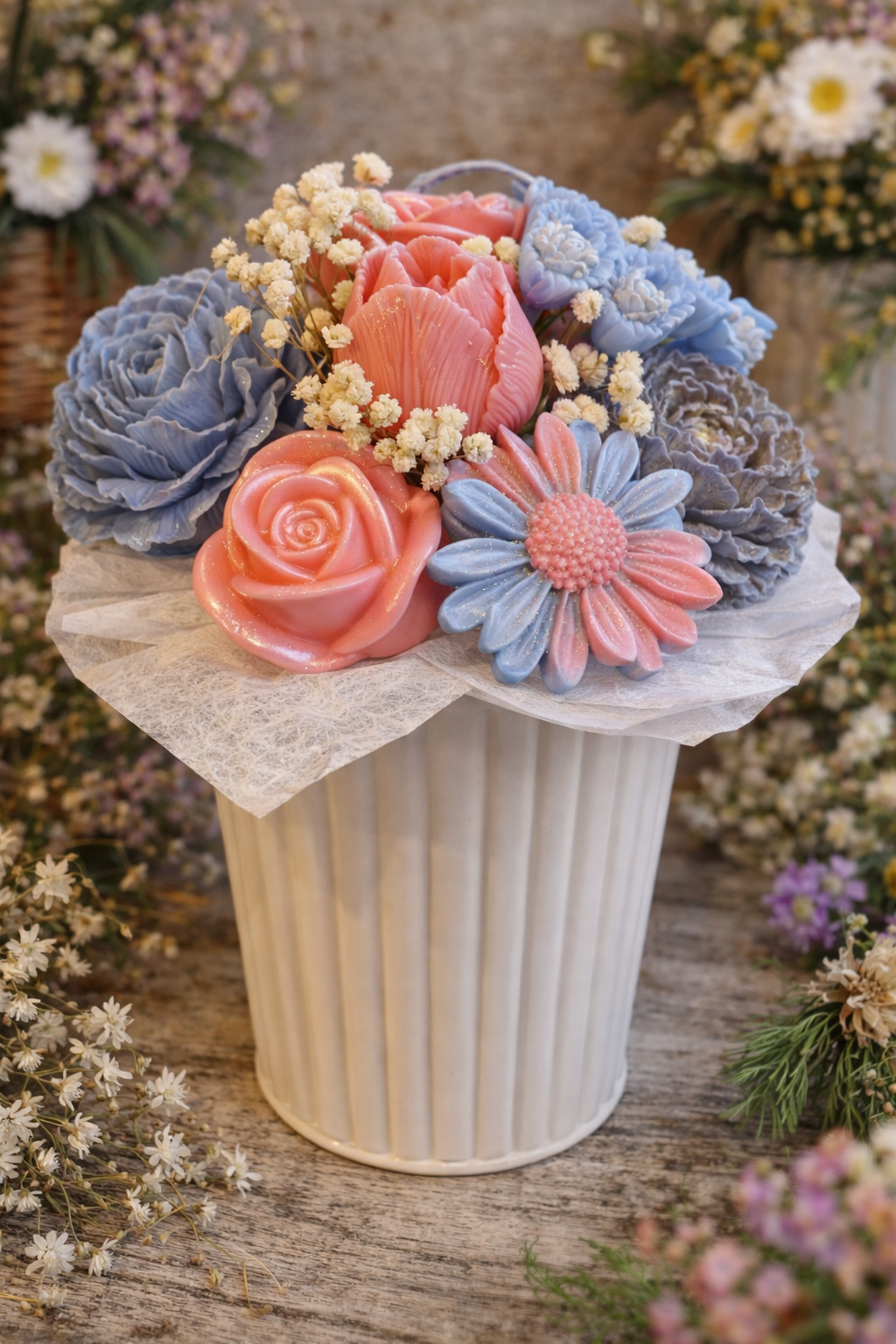 Forever Flower Candle Bouquet