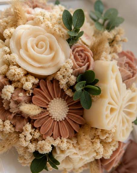 Flower Bouquet Scented Wax Keepsake Frame
