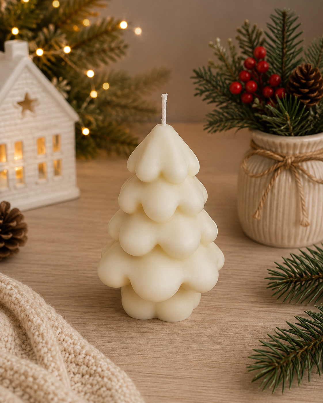Christmas Tree Candle – Scented Festive Candle