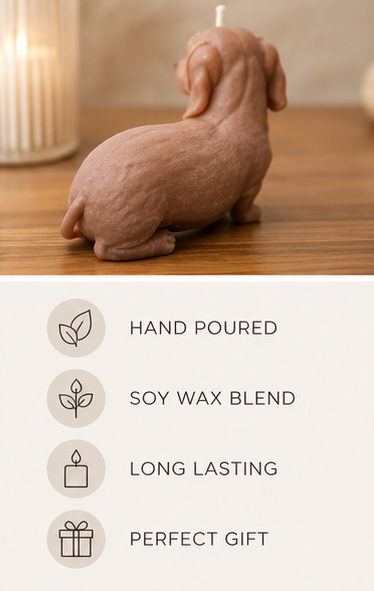 Dachshund Candle – Cute Sausage Dog Gift