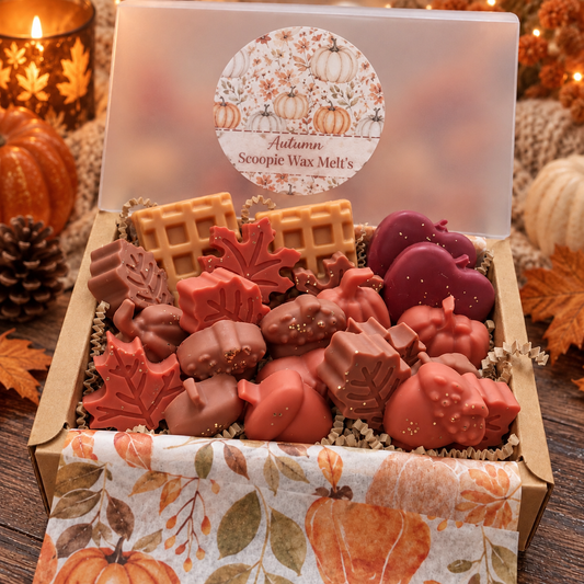 Autumn Scoopie Wax Melts | Handmade Seasonal Wax Melts | Serene Glow Home Fragrance