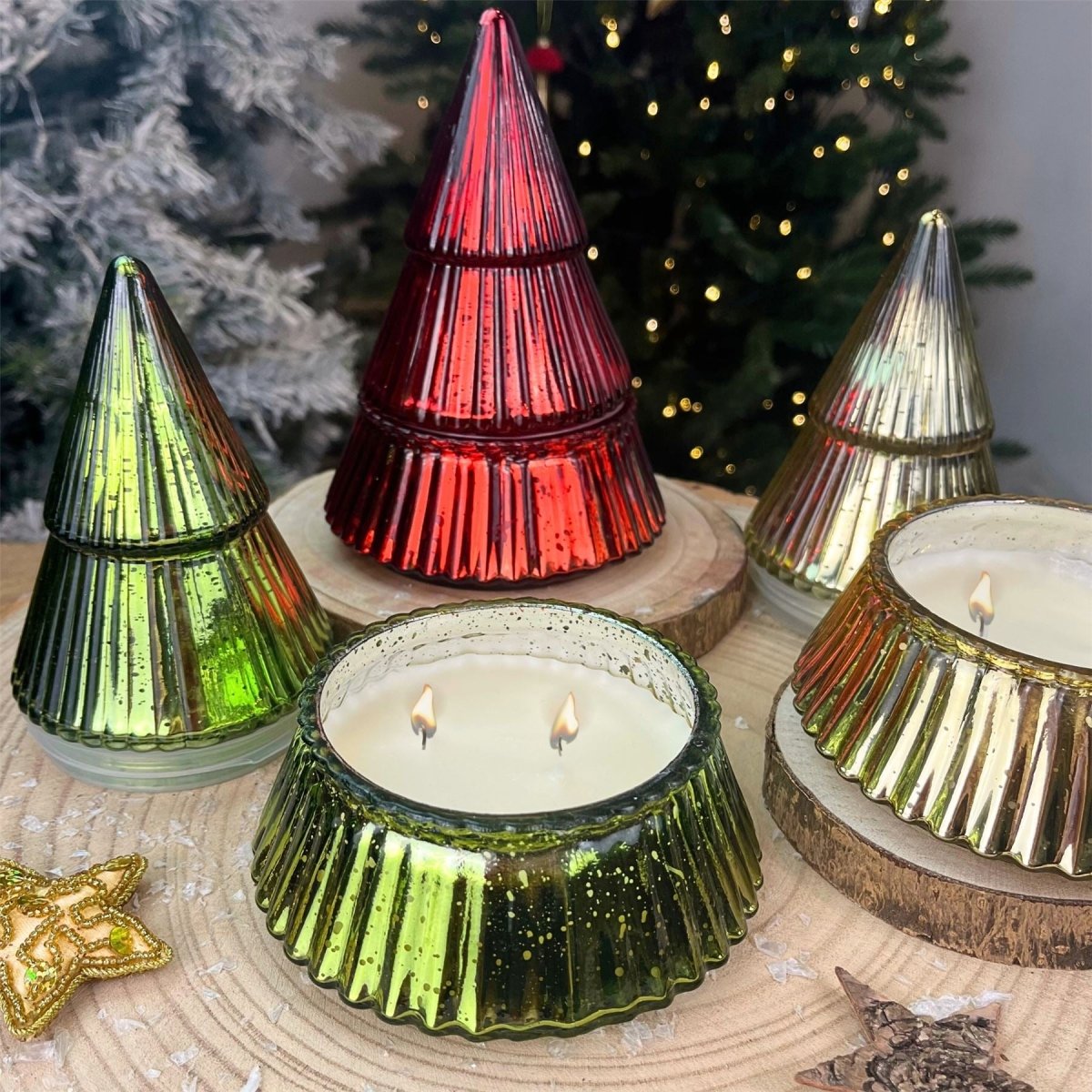 Scented Candle In Festive Tree