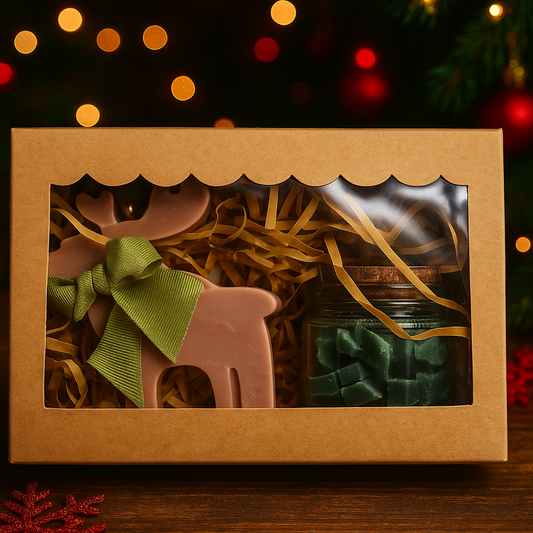 🎅🎄 Secret Santa Christmas Box – Mystery Candle & Wax Melt Gift Set