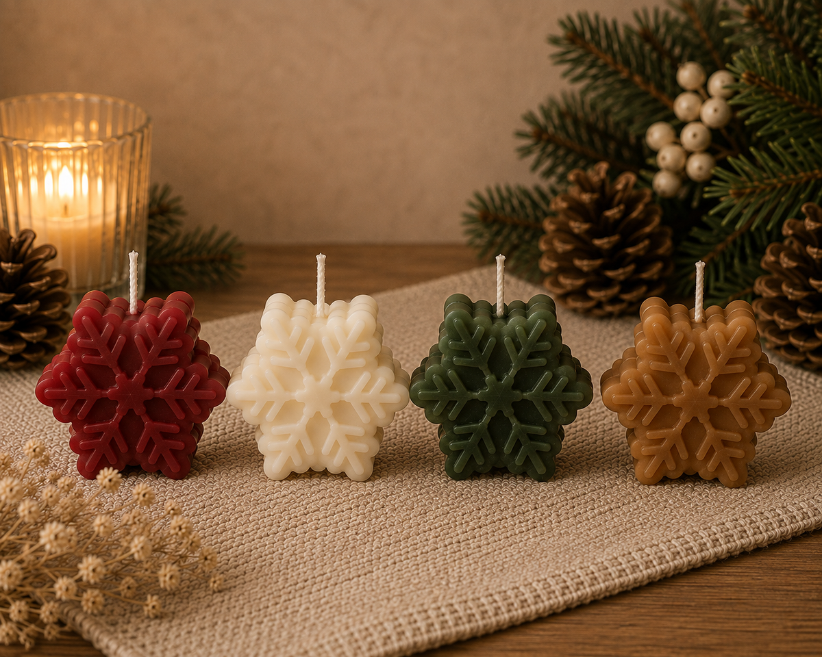 Snowflake Candle – Scented Christmas Candle